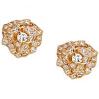 piaget rose gold diamond earrings