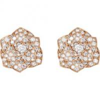 piaget rose gold diamond earrings