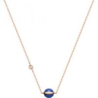 piaget rose gold lapis lazuli diamond pendant