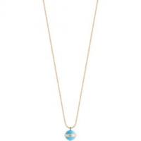 piaget rose gold turquoise diamond pendant