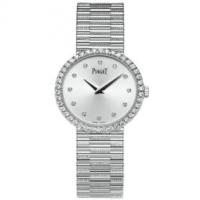piaget ultra-thin watch mechanical movement white gold diamonds 26 mm
