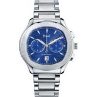 piaget chronograph watch automatic steel 42 mm