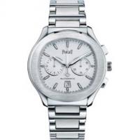 piaget chronograph watch automatic steel 42 mm
