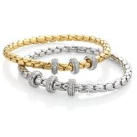 Chimento Yellow gold bracelet with diamonds  & other
