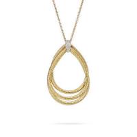marco bicego cairo yellow gold and diamond pendent necklace