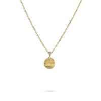 marco bicego delicati gold & diamond round bead pendant