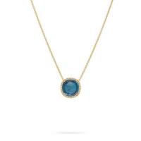 marco bicego jaipur london blue topaz & diamond pendent necklace