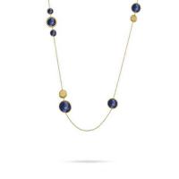 Marco Bicego Jaipur Mixed Bead Gold & Lapis Stone Long Necklace