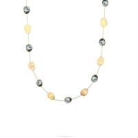 marco bicego lunaria black mother of pearl short necklace