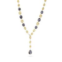 marco bicego lunaria black mother of pearl with diamond pave clasp lariat