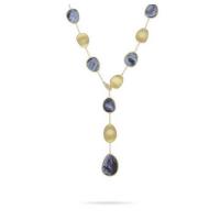 Marco Bicego Lunaria Black Mother of Pearl with Diamond Pave Clasp Small Lariat