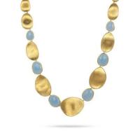 marco bicego lunaria gold & aquamarine mixed bead collar