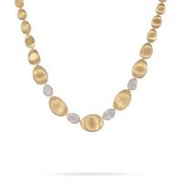 marco bicego lunaria gold & diamond pave collar necklace