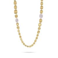 marco bicego lunaria gold & diamond pave double wave necklace