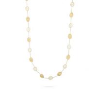 marco bicego lunaria white mother of pearl & gold long necklace