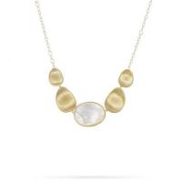 marco bicego lunaria gold & white mother of pearl short necklace