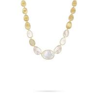 marco bicego lunaria white mother of pearl with diamond pave clasp small lariat