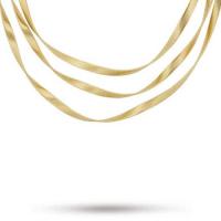 marco bicego marrakech supreme gold three strand necklace
