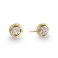 marco bicego delicati gold & diamond pave stud earrings