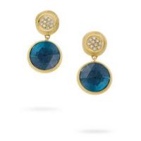 marco bicego jaipur london blue topaz with diamond drop earrings