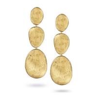marco bicego lunaria gold large triple drop earrings