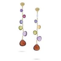 marco bicego paradise elevated mixed stone single strand drop earrings