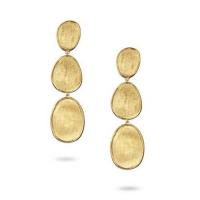 marco bicego lunaria gold small triple drop earrings