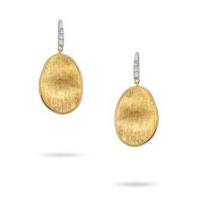 marco bicego lunaria gold & diamond pave small drop earrings