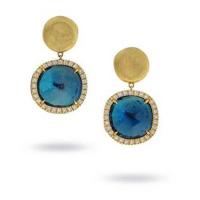 marco bicego jaipur london blue topaz and diamond medium drop earrings