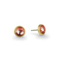 marco bicego jaipur pink tourmaline petite stud earrings - only one pair left