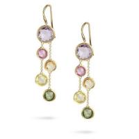 marco bicego jaipur color mixed gemstones two strand earrings