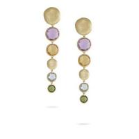 marco bicego jaipur mixed stone graduated drop earrings with green tourmaline