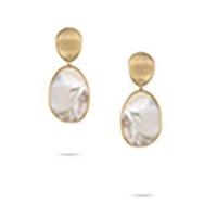 marco bicego lunaria medium gold & white mother of pearl earrings