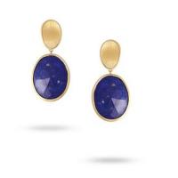 marco bicego lunaria small gold &  lapis earrings