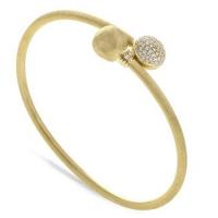 marco bicego africa gold and diamond pave kissing bangle