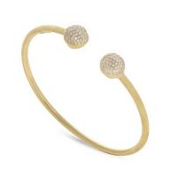 Marco Bicego Africa Gold with Diamond Pave Kissing Bangle