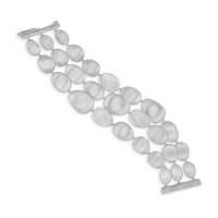 marco bicego lunaria white gold & diamond pave three strand bracelet