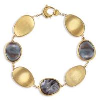 marco bicego lunaria gold & black mother of pearl bracelet