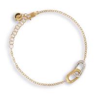 marco bicego delicati gold & diamond rectangle link bracelet