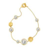 marco bicego jaipur mixed bead gold & mother of pearl bracelet