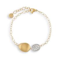 marco bicego lunaria gold & diamond pave chain bracelet