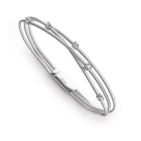 marco bicego goa three row diamond bracelet in white gold