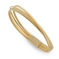 marco bicego masai three row crossover bracelet in yellow gold