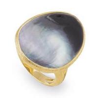 marco bicego lunaria gold & black mother of pearl cocktail ring