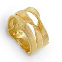 marco bicego marrakech supreme three row ring in yellow gold