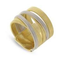 marco bicego masai yellow and white gold five strand ring