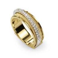 marco bicego cairo gold & diamond three strand woven ring