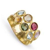 marco bicego jaipur two row mixed gemstones ring