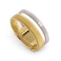 Marco Bicego Masai Two Row Ring In Yellow & White Gold