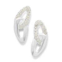 Ippolita	Bond Stud Earrings in Sterling Silver with Diamonds